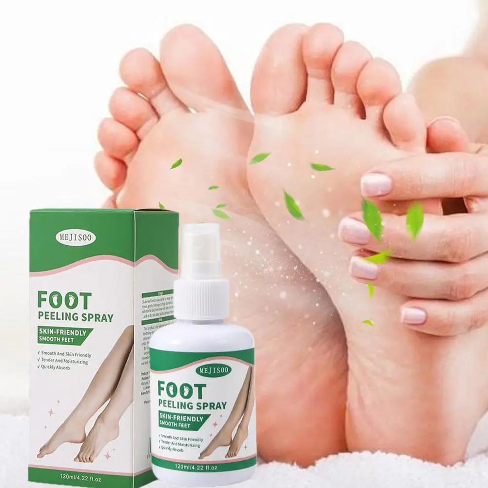 Semprotan Pengelupasan Kaki 100Ml, Pengelupasan Kulit dengan Lembut, Bakteriostatik, Penghilang Bau dan Kapalan Perawatan Kulit Kaki