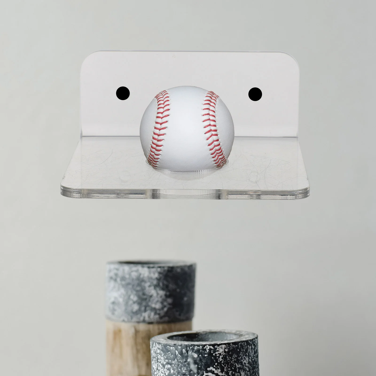 

Baseball Display Stand Acrylic Wall Mount Stands for Holder Shelf Balls Case Bat