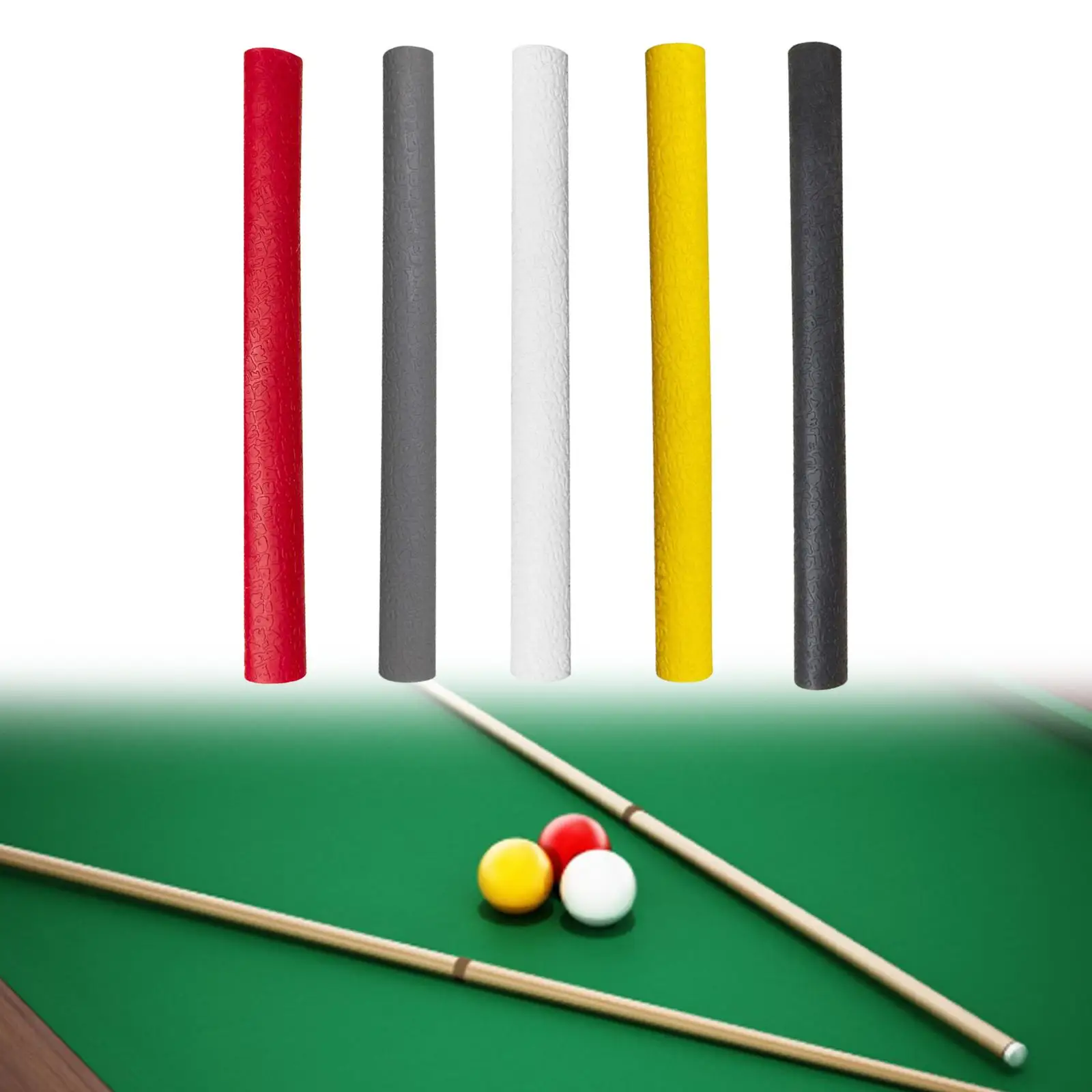 

Billiard Pool Cue Hand Grip Wrap Anti Slip Rubber Grip Flexible Cue Butt Sleeve Tubing Sleeve for Professional Gift Player