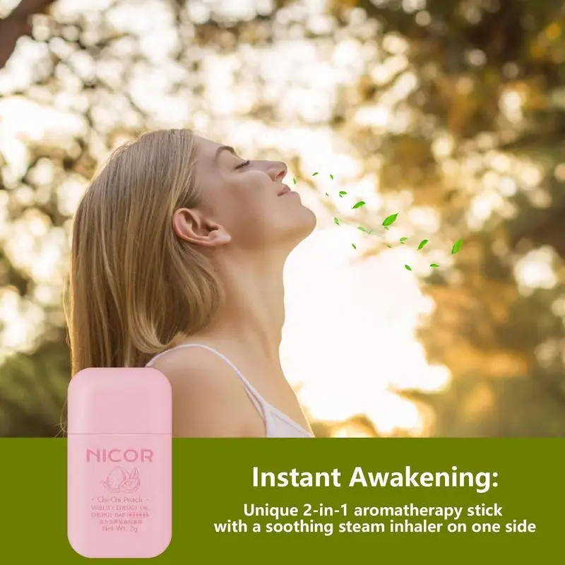 Diffuser Sniffer Dual Hole Draagbare Neusinhalator Aromatherapie Stokenergie Dampen Voor Het Stimuleren Van Geur Vers Verkoelend Gevoel