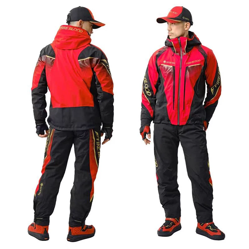 

2025 New Men's Winter Rock Fishing Suit Outdoor Sports Waterproof Warm Rock Fishing Clothing 2-Piece Suit Coat Overall Pants