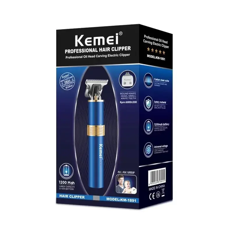 Kemei Electric Hair Clipper KM-1891 Hair Clipper Fast Charging Salon professional hair Trimmer makina de afeitar hombre