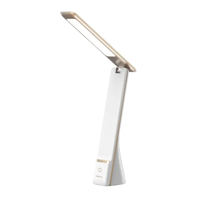 Lian star led desk lamp three-level stepless dimming reading light 1800mAh battery touch control Multi-angle adjustment