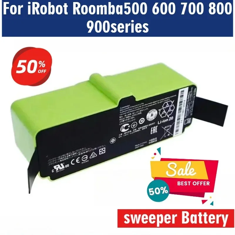 

High-Capacity Battery for IRobot Compatible with Roomba 600 700 800 900 Series 960 895 890 860 695 680 690 675 640 614