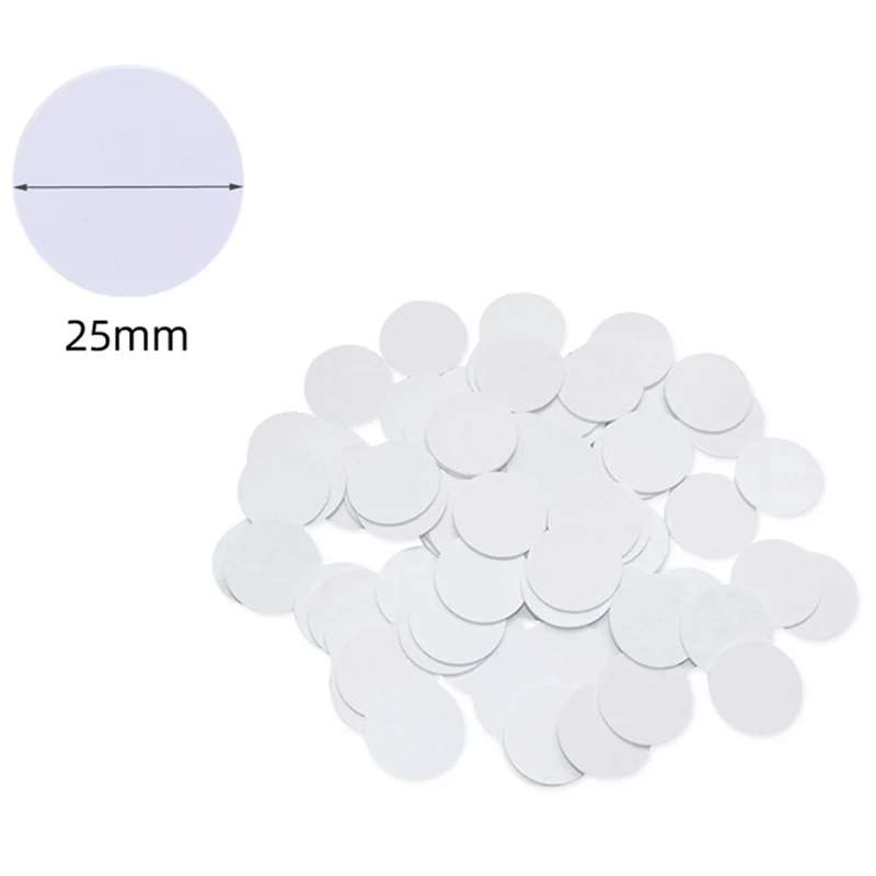 100 Pcs 13.56Mhz NFC Ntag215 Card Coin NTAG 215 Card Label 25 Mm Diameter Can Be Used For Homemade Amiibo Durable Easy To Use