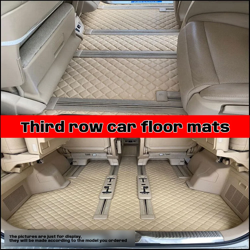 For Third row foot pads, pay the price difference Custom Car Floor Mats Automobile Carpet Cover Interior Accessories Protective