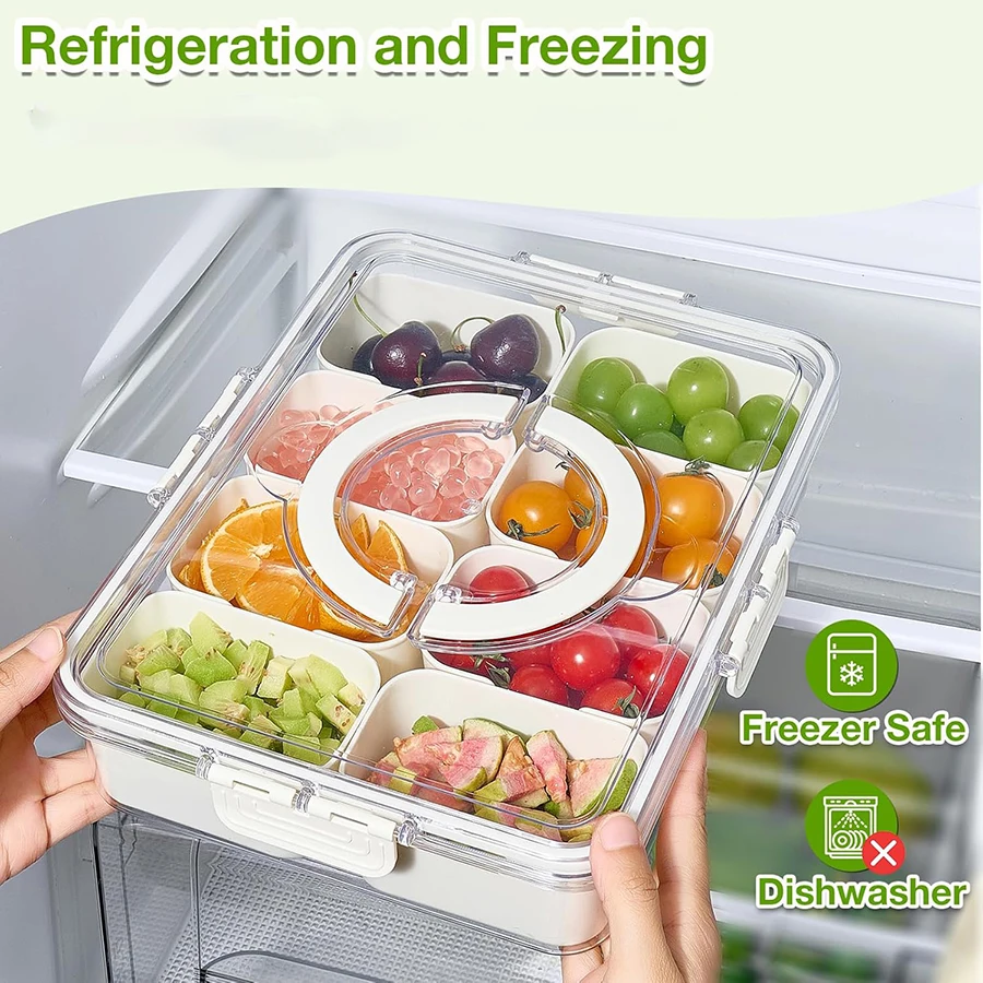 4/8Grid Snack Box Container Po - Salad Container Jar review and price
