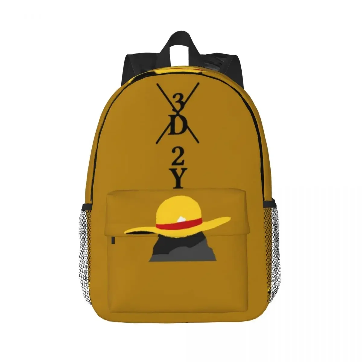 3D2Y - One Piece Luffy Wanted Backpack Teenager Bookbag Fashion Students School Bags Travel Rucksack Shoulder Bag Large Capacity