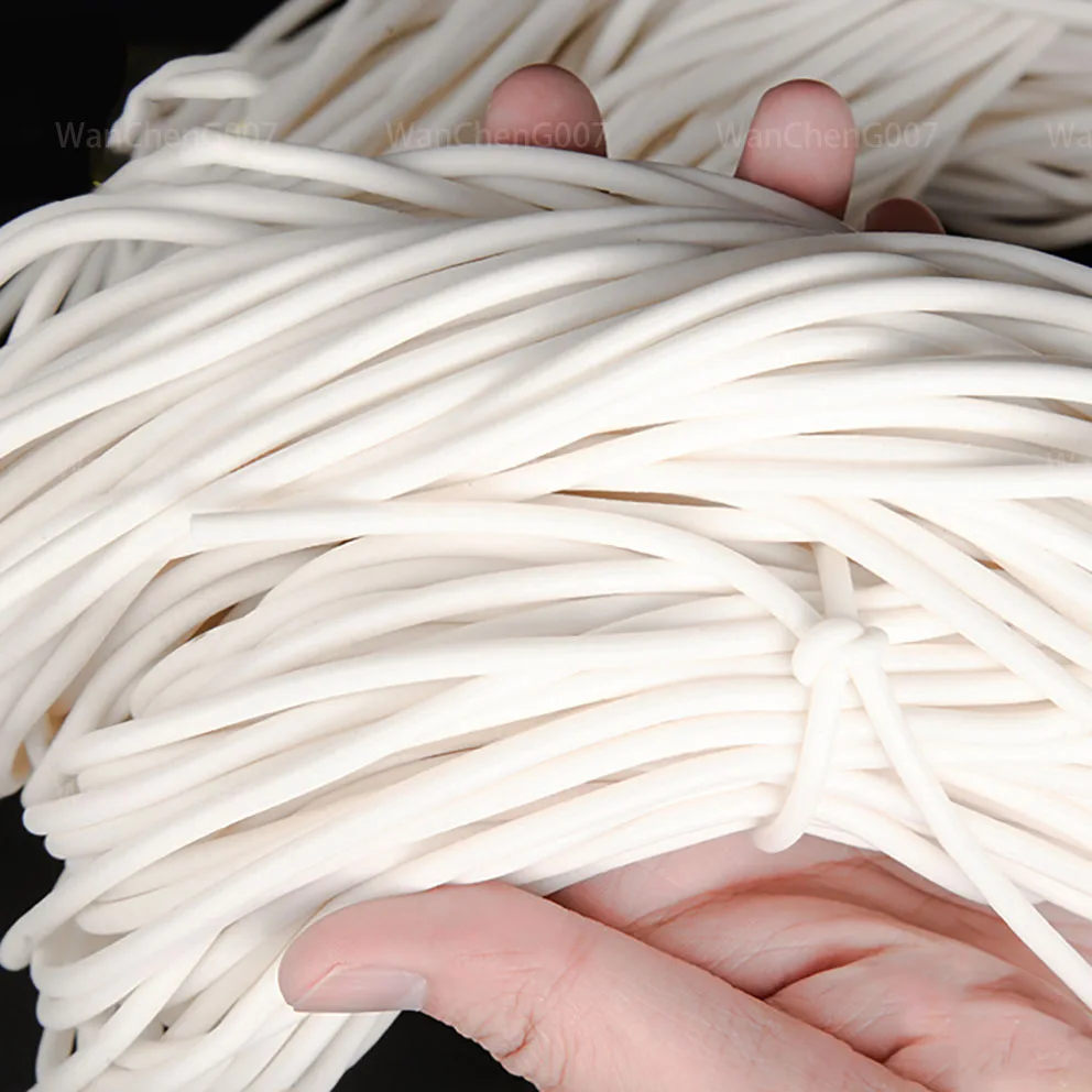 1M/5M/10M Foamed Silicone Rubber Seal Strip Silicon Sponge Cord Round Solid CNC Sealing Strip Dia.1/1.5/1.8/2/2.2/2.5/2.8/3-20mm