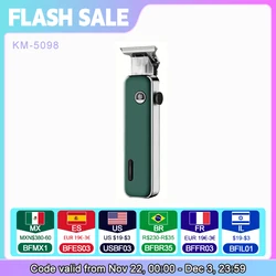 New Design Rechargeable Hair Clippers Tondeuse Kemei Km-5098 Usb Mini Professional Beard Trimmer And Hair Clipper For Men