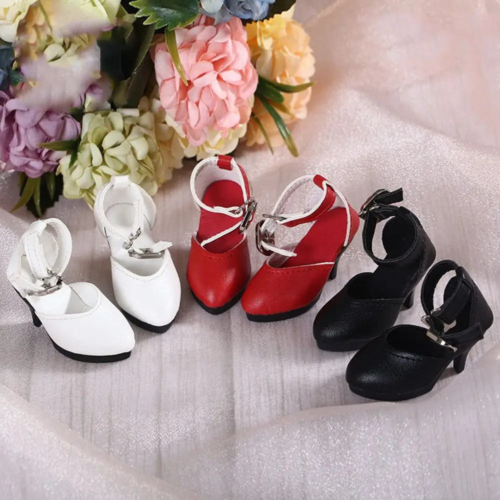 New Fashion 6*2.5cm Doll Wearing 1/4 Doll Boots PU Leather Doll Fabric Shoes Doll Princess Shoes Play House Accessories 5 Styles