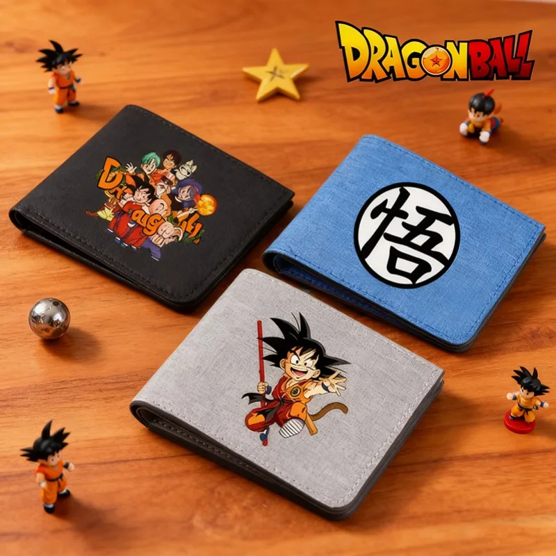 

Dragon Ball Men Wallets Anime Cartoon Fashion Money Clip Boys Hip Hop Credit Card Holder Portable Clutch Pocket Birthday Gifts