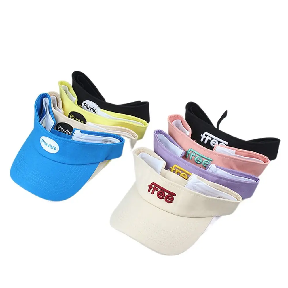 Summer Adjustable Empty Top Cap UV Protection Breathable Baseball Cap Assorted Colors Sunscreen Sun Hat Tennis Golf