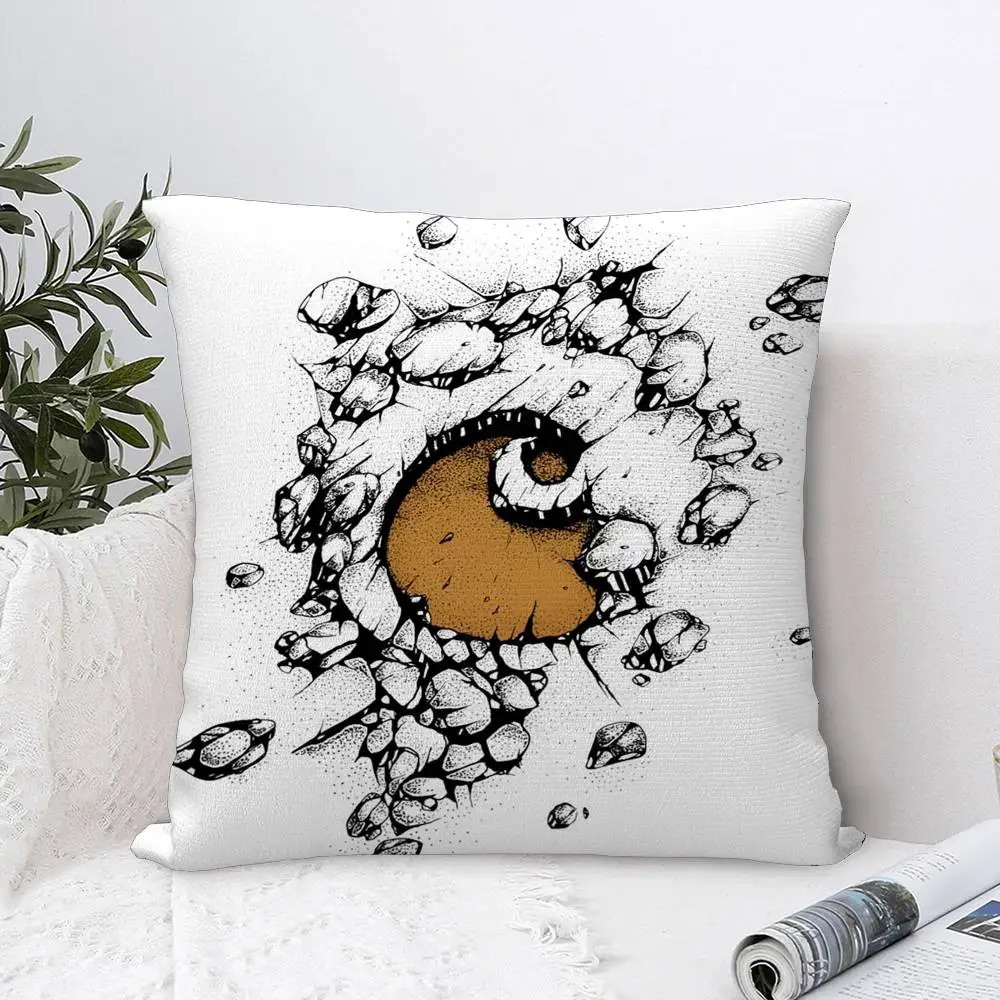 Luxury C-Carhartts-S ยี่ห้อหมอน Plush ผ้านุ่มพิมพ์สองด้านโซฟาเบาะรองนั่งโยนหมอนครอบคลุม