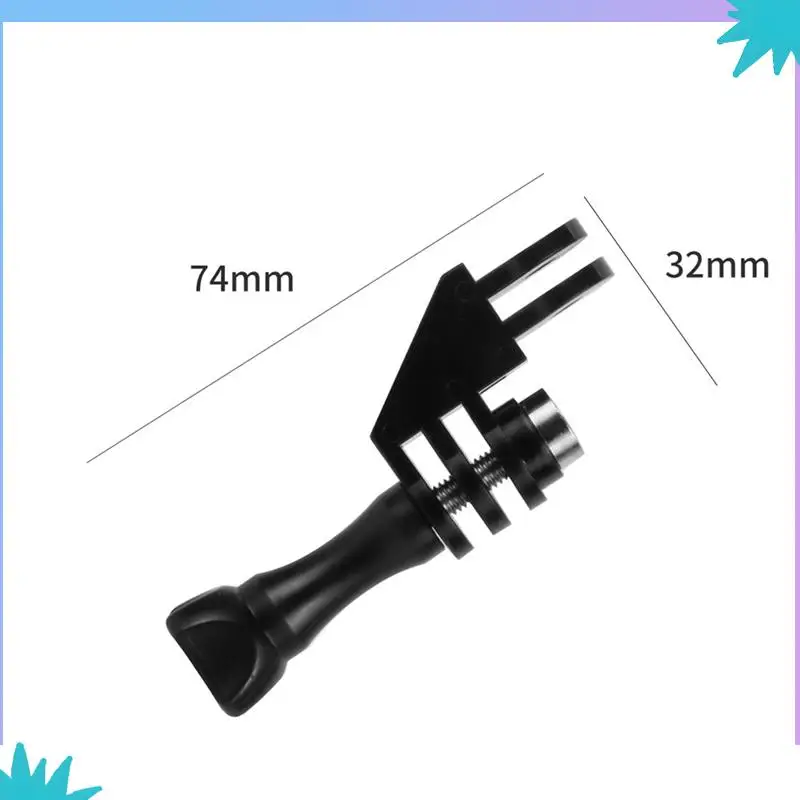 Abzw para gopro 13 12 11 câmera de ação 360 graus de rotação conjunta conector suporte 90 graus cotovelo tripé montagem parafuso adaptador