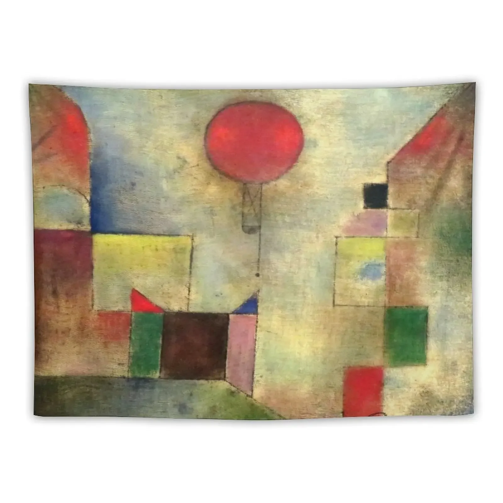 

Paul Klee | Red Balloon | Klee-inspired Fine Art w/ Signature Tapestry Bedroom Decorations Decorative Wall Mural Tapestry