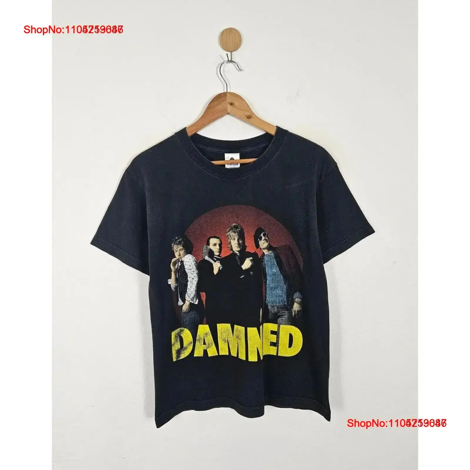 

Винтажная рубашка The Damned, стираный топ для повседневной носки, повседневная удобная стильная дышащая рубашка с рисунком, слегка уличная одежда унисекс