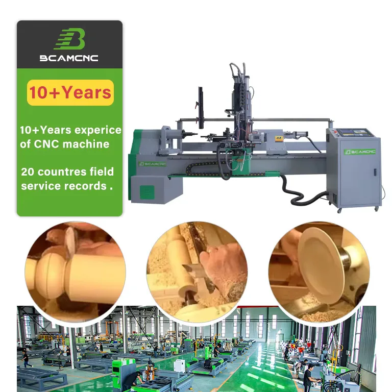BCAMCNC mesin bubut Mini, mesin bubut kayu otomatis