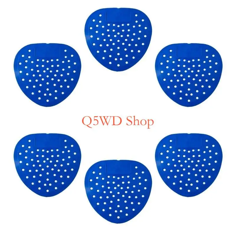 Q5WD 6pcs Men Urinal Not Splash Mat Strong Plastic Construction Odor Neutralizing