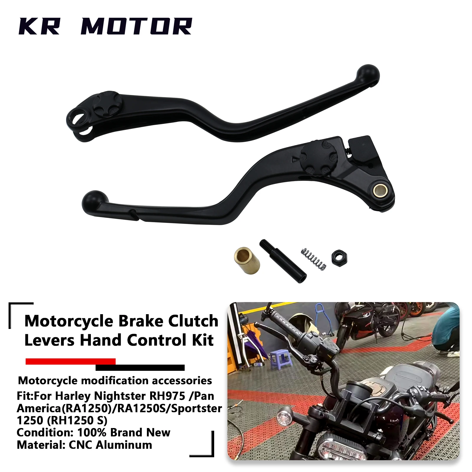 Brake Clutch Levers Hand Control Kit Fit For Harley Nightster RH975 22-23/Pan America 21-23/Sportster 1250 21-23/RA1250S RH1250S