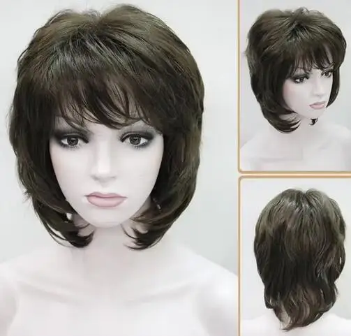 Fashion Short Light Brown Curly Wig For Women’s Christmas Halloween Cosplay Costume Party Wigs