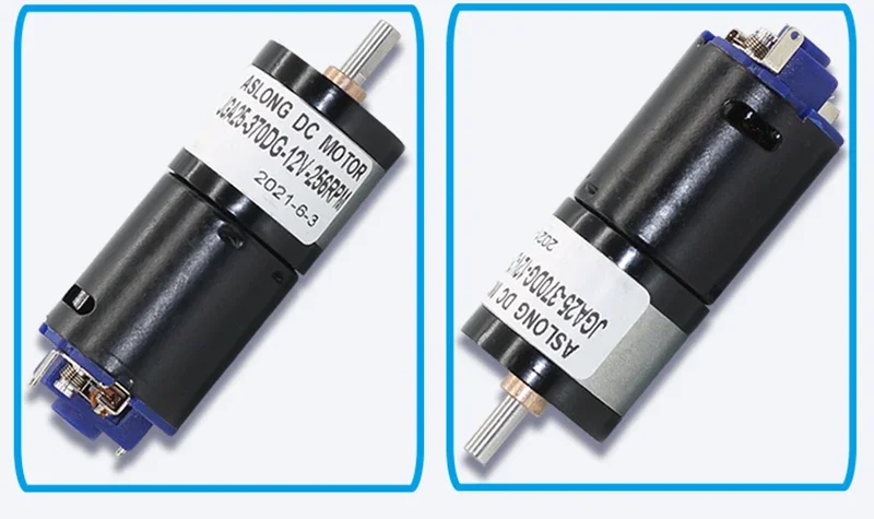 Мотор-редуктор постоянного тока 25 мм, 6 В, 12 В, JGA25-370, HIGH TORQUE, двигатель с длинным валом 12/25 мм