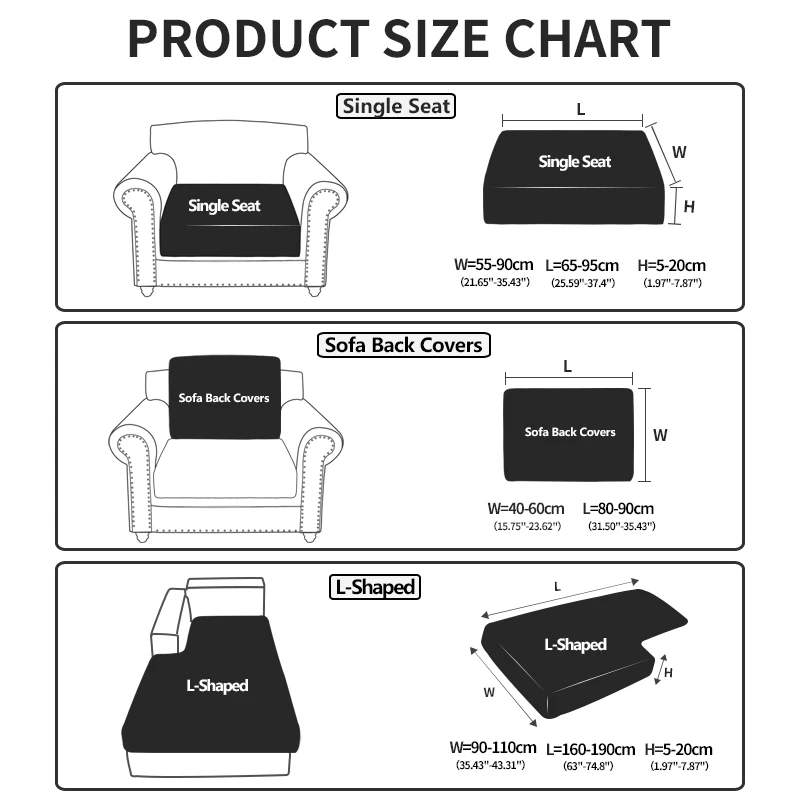 Funda de sofá impermeable, funda de sofá elástica ajustable de lujo para sala de estar, funda de asiento de sofá de 1, 2, 3 y 4 plazas, conjunto completo en forma de L