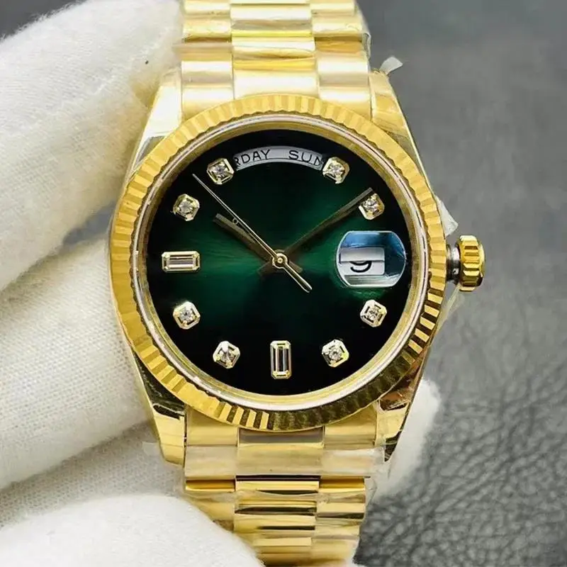 Hot Selling Luxe Heren Horloge Dual Kalender Automatische Mechanische Mode Vrouwen Daydate 36 Mm 40 Mm Paar Horloge