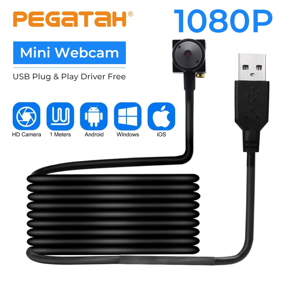 Full HD 1080P Webcam mini Camera Computer USB Camera With 3.7mm Lens cctv outdoor Camcorder security video camera