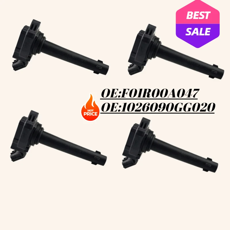 Auto Ignition Coil for JAC Refine M3 1.6L S2 1.5L 1.6L S3 1.5L 1.6L Cross A13 A13RS A13RS CROSS A30 F01R00A047