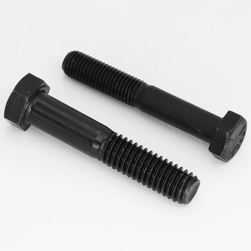 3/8-24 OD 3/4 1-1/4 2-1/2 4 인치 검정색 강철 UNF 통합 국가 미세 나사 외부 외부 육각 육각형 머리 캡 나사 볼트