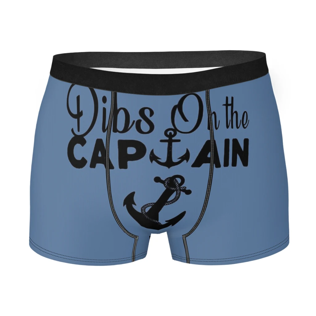 Black Captain Maritime Hegemon Underpants Breathbale Panties Man Underwear Sexy Shorts Boxer Briefs