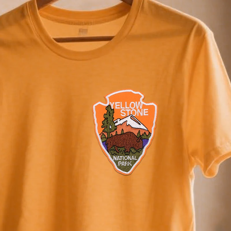 قطعتان من رقع الحديد المطرزة للسفر في الحديقة الوطنية، مناسبة لعشاق السفر، لخياطة القماش بنفسك على الجينز والسترات والسترات والقبعات وحقائب الظهر