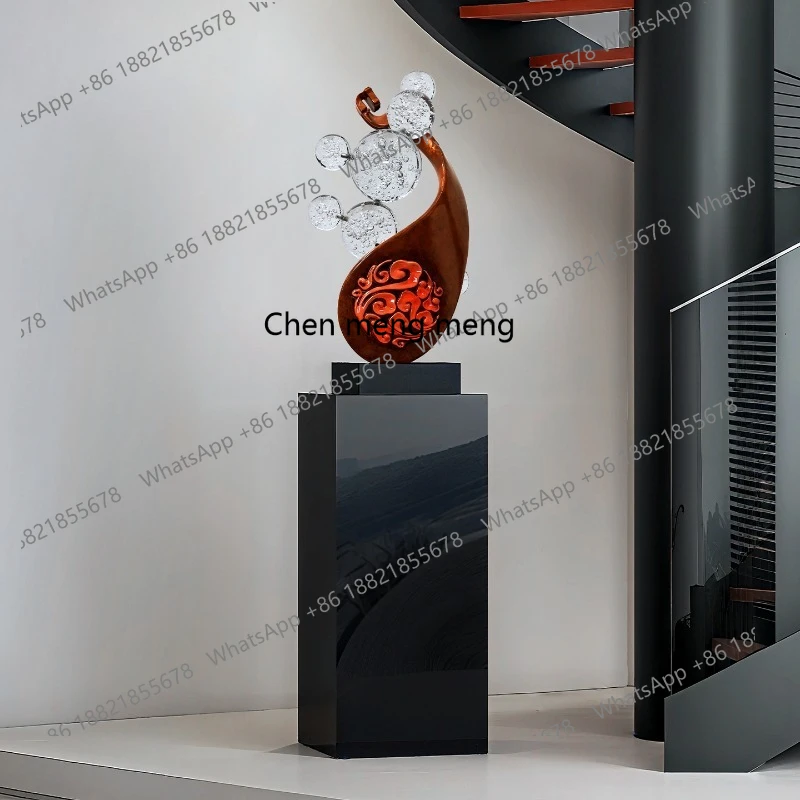 

Modern Chinese classical pipa, living room ornaments, hotel musical instruments, floor sculptures, entrance staircase decoration