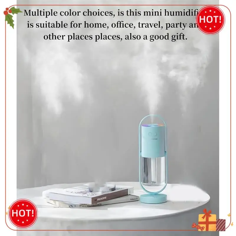 مرطب هواء صغير محمول من ABLE-USB مع لون LED 360 °   إغلاق تلقائي للضباب البارد للسفر في المكتب المنزلي
