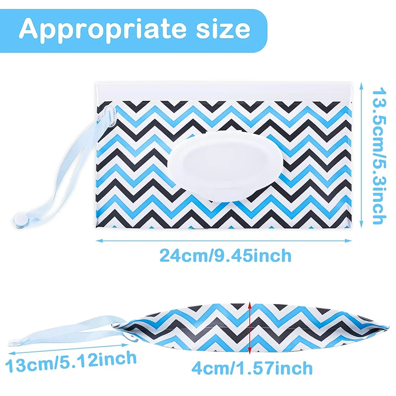 1pc Wet Wipe Bag Eva Refillable Travel Cosmetic Pouch Stroller Accessories Sealed Wet Wipe Waterproof Case Flip Cover Tissue Bag