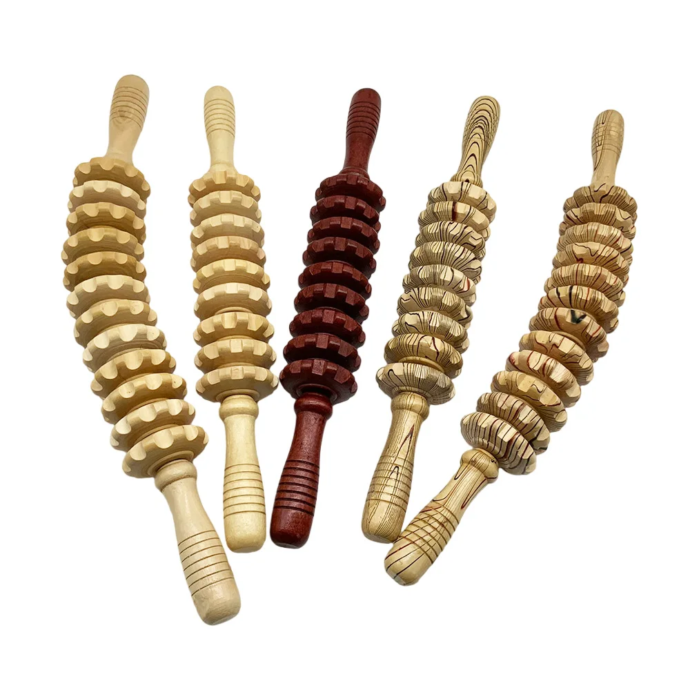 

Curved Wood Massage Roller Stick Lymphatic Drainage Wood Therapy Massage Tool Maderoterapia Colombiana Anti Cellulite Massager