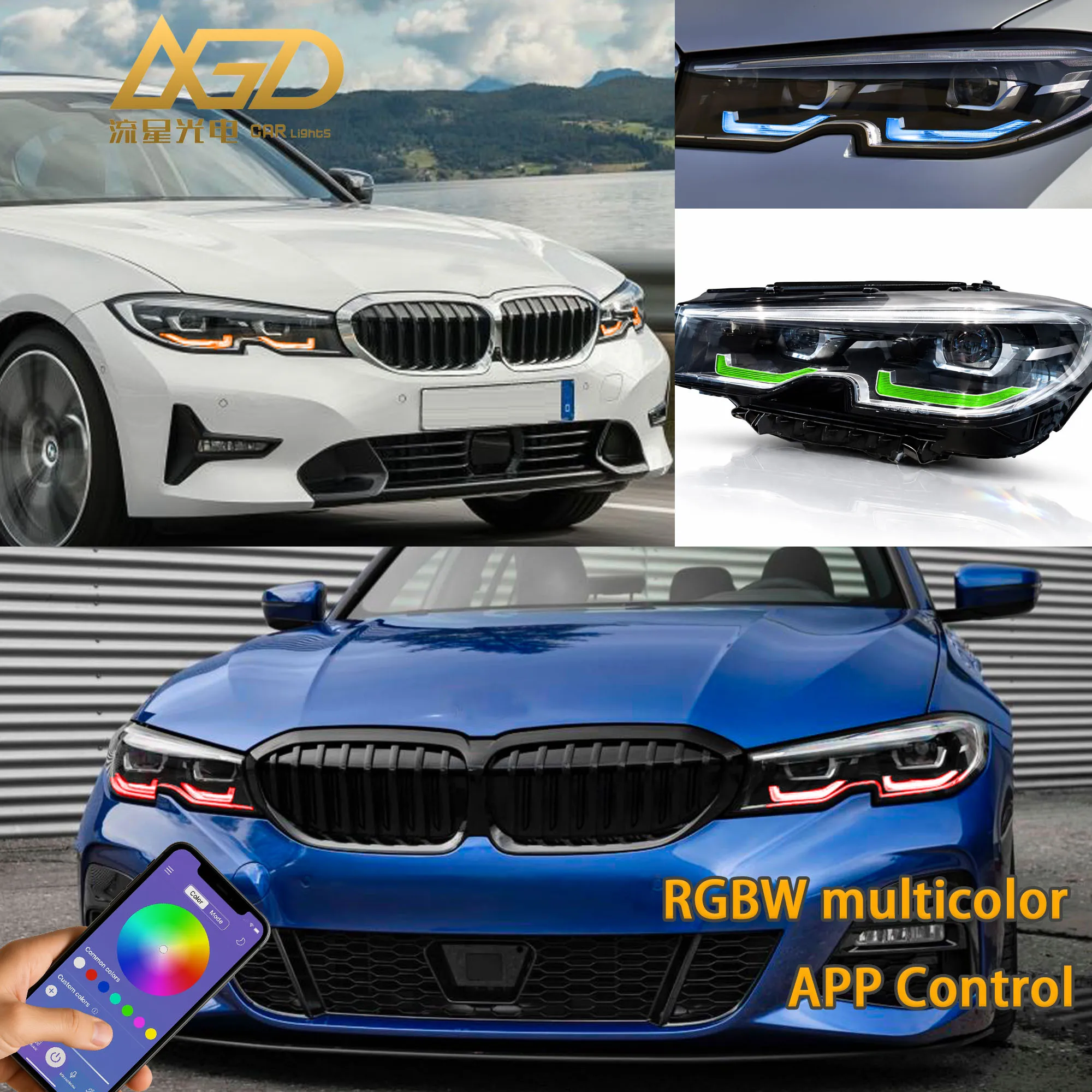 

RGBW DRL LED boards For 2019-2022 BMW G20 G21 G82 EU Version Fits S5A4A LED Adaptive LED Headlight