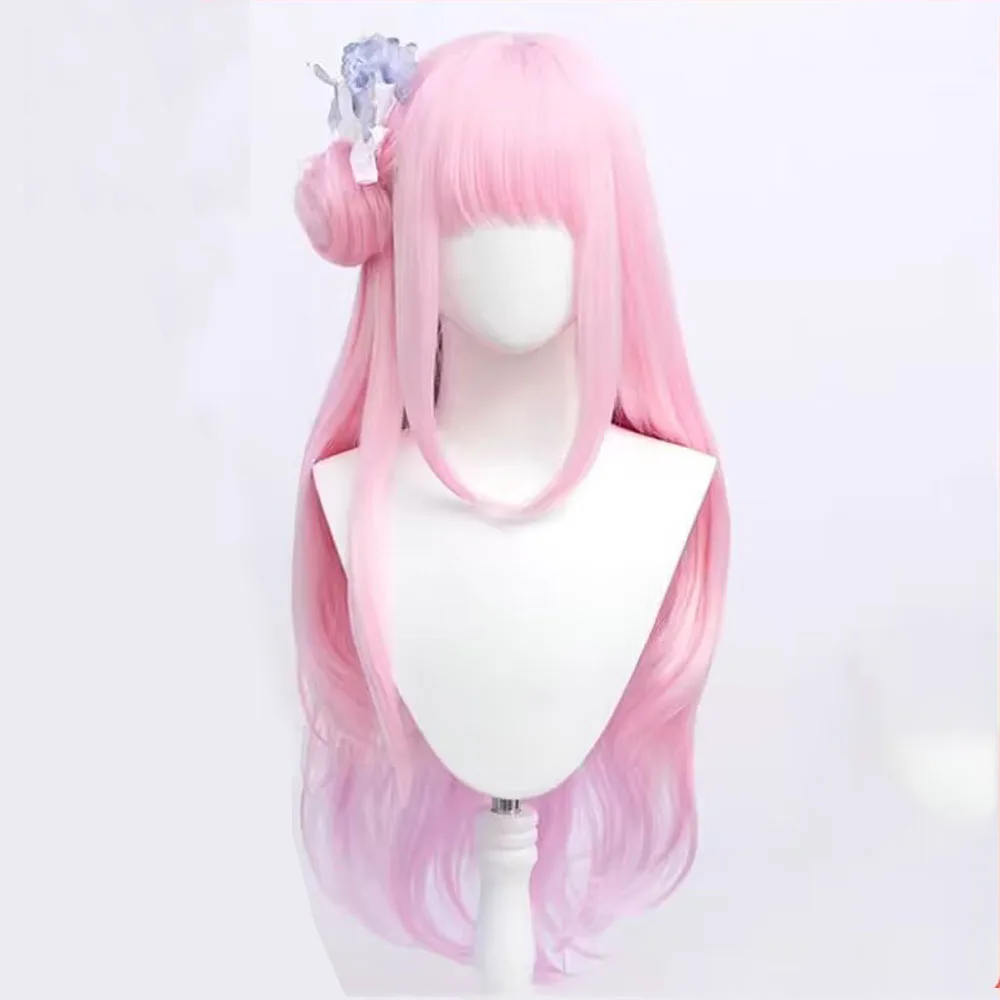 

Парик для косплея Misono Mika HSIU 90 см, светло-розовый парик с длинными волосами и головной убор