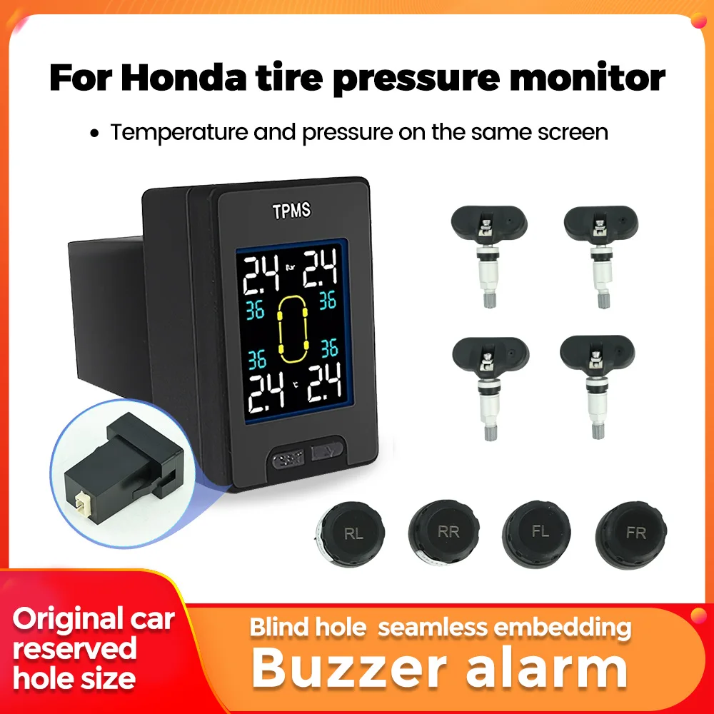 

Система контроля давления в шинах для автомобилей Honda: датчик давления воздуха, измеритель температуры, система сигнализации, Android USB TPMS, ЖК-дисплей
