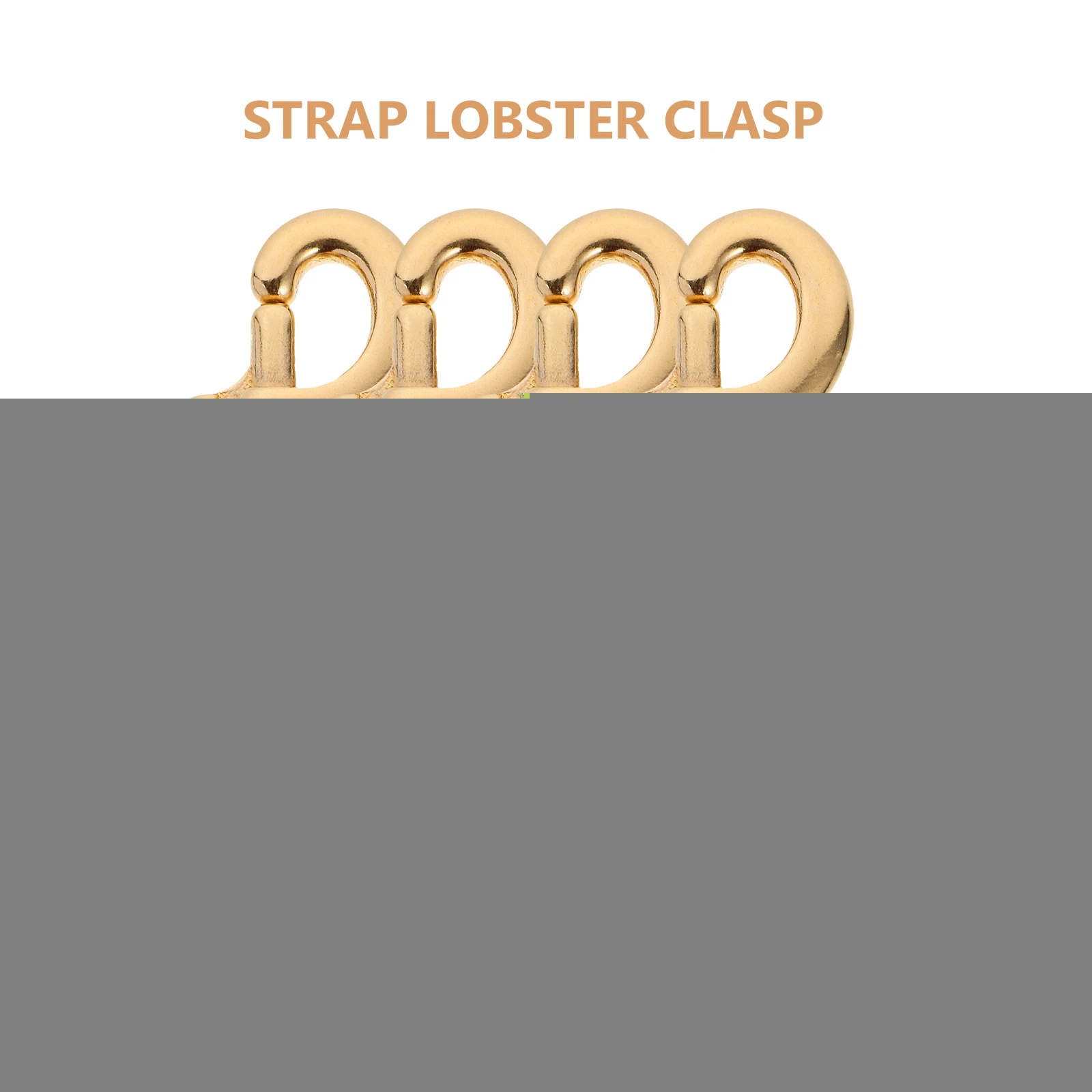 

4 Pcs Brass Hook Fastener Accessories Snaps Carabiner Key Wallet Double Clip Bag Bolt Hooks Non Rust Solid Spring Gate Purse