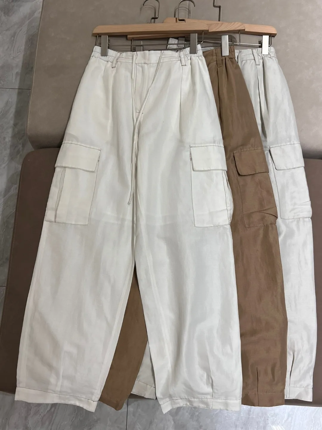 Summer casual cargo style pants with side pockets