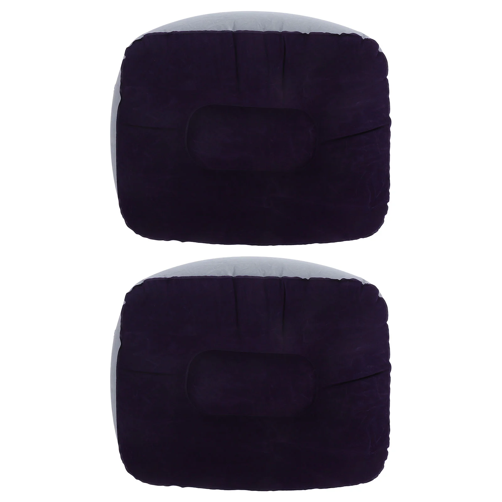 2 Pcs Office Chair Footrest Inflatable Pad Camping Hammock Travel Floor Mat Pillow