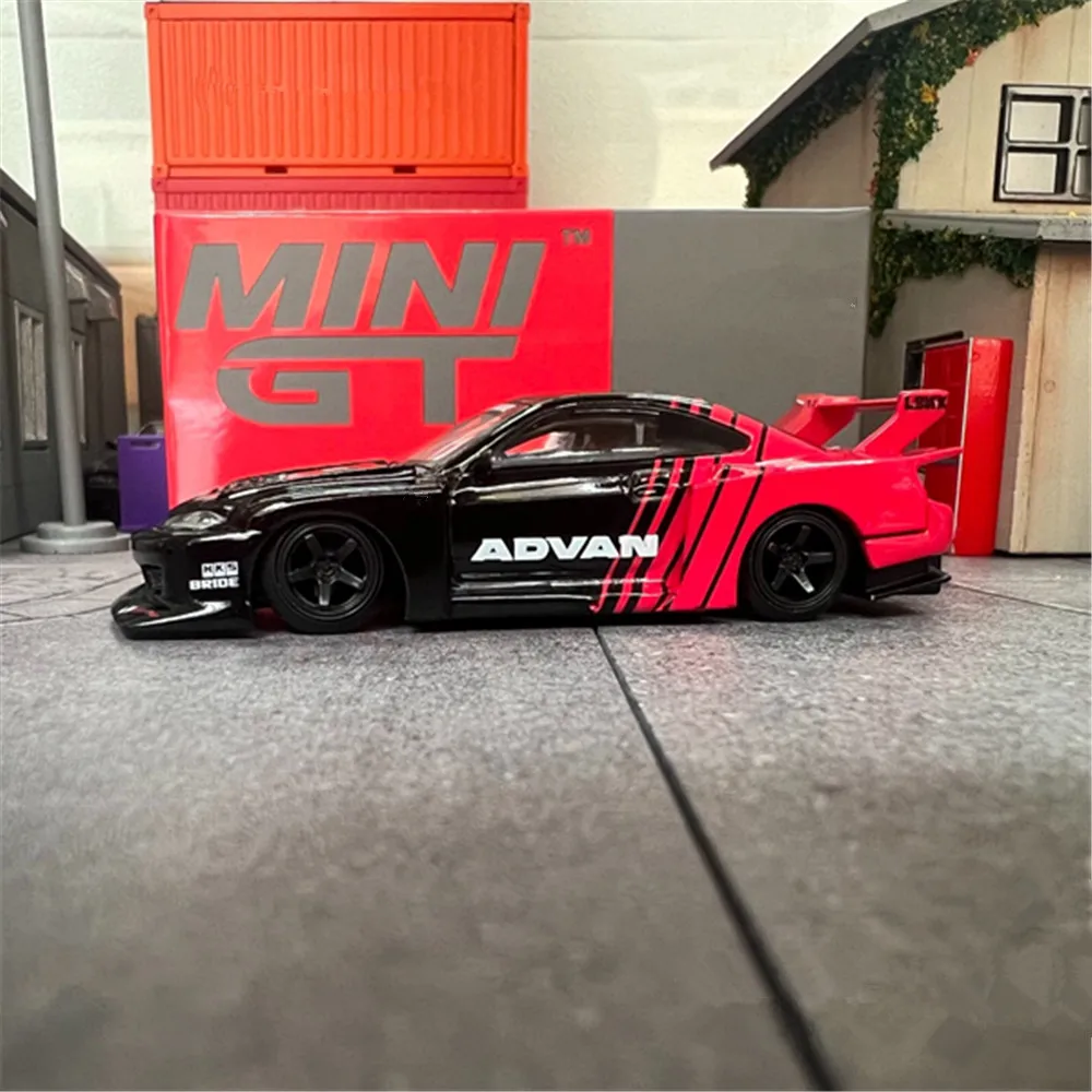 

MINI GT 1:64 649 LBWK S15 ADVAN Alloy car Collection& Display& Gift