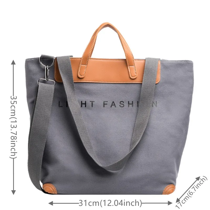 Canvas Casual Solid Crossbody Bags For Women Messenger Handbags Retro Women Shoulder Bags Tote Travel Shopper