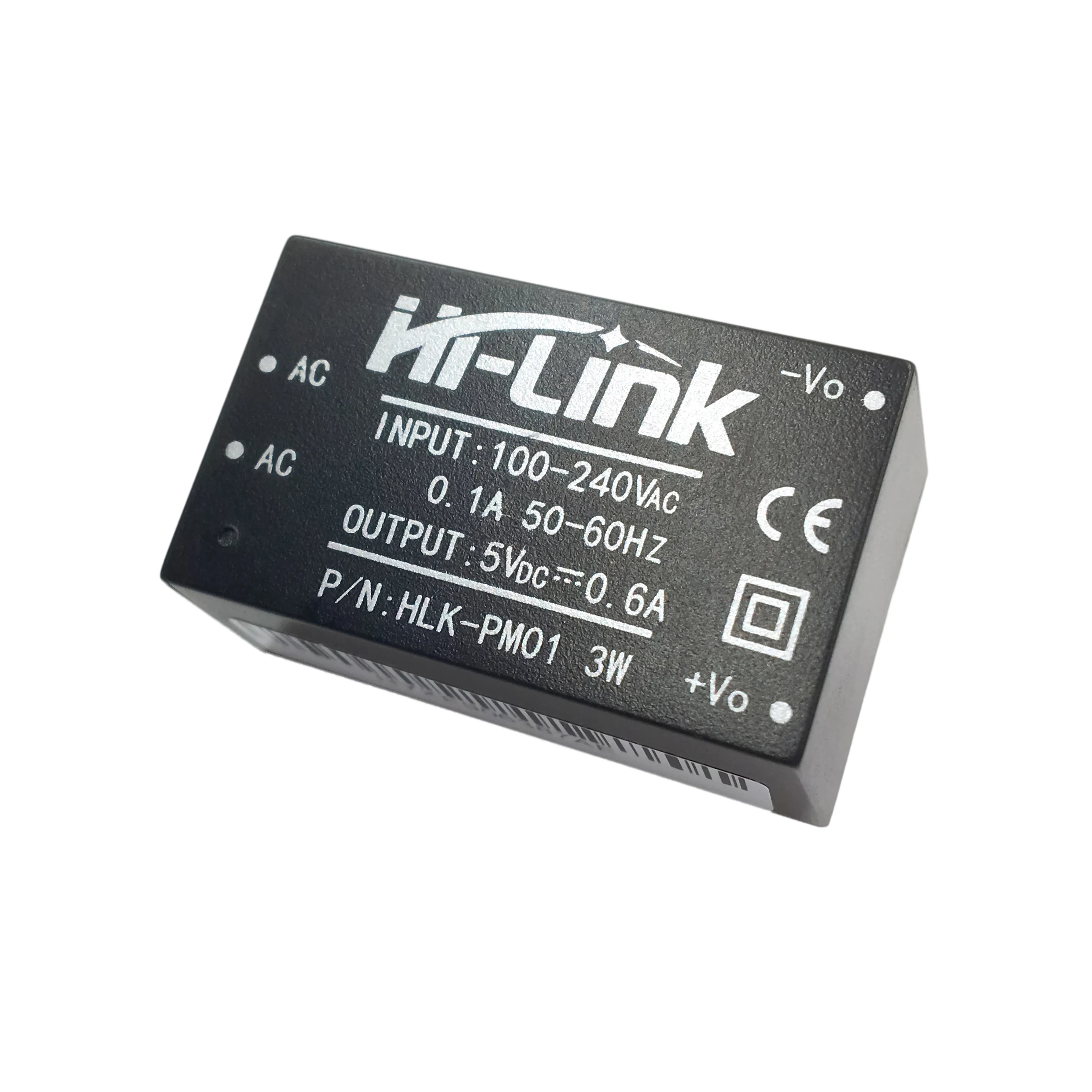 HLK-PM01 3W Encapsulated Power Supply Module PCB Mount AC DC Converter 110V/220V/230V/240V 3.3V/5V/9V/12V 3W 5V 600mA