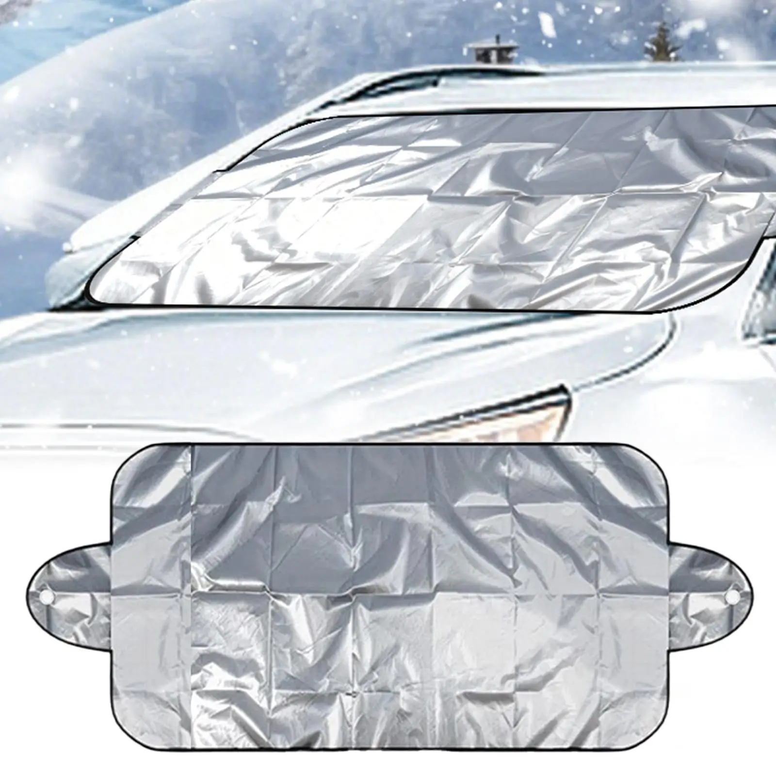

Car Windshield Snow Cover Thickened Dustproof Windproof Auto Supplies Windshield Ice Protector Cover for SUVs All-Weather Winter
