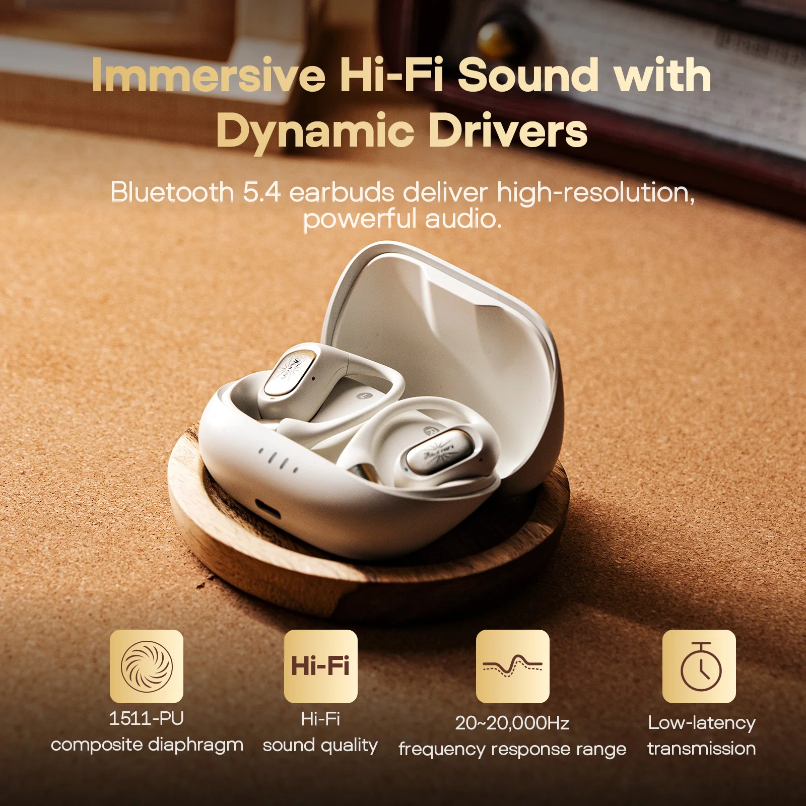 キウイイヤーズ アティバ OWS Bluetooth イヤホン 長時間バッテリー 快適なインイヤーヘッドセット 先進のBluetooth 5.4 ワイヤレス搭載