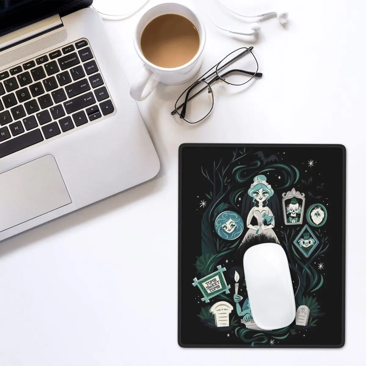 Haunted Mansion Stretching Mouse Pad Gamer PC Laptop Mats Keyboard Computer Gaming Office Accessories Desk Mat