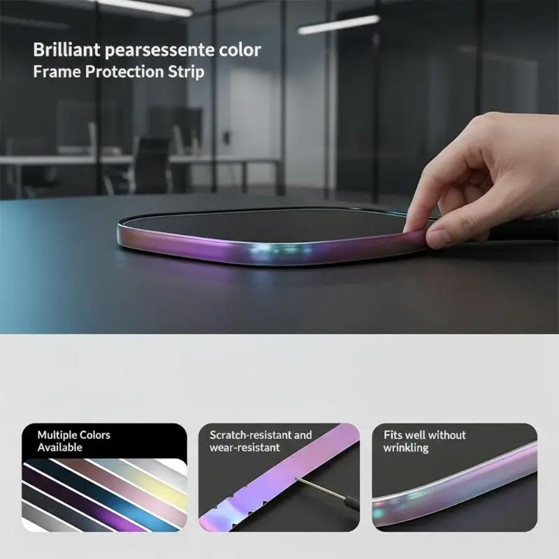 New Gradient Laser PeakBall Racket Protector Breathable Protective Tapes For Thickness Edges Padel Guard For Sports And Fitness
